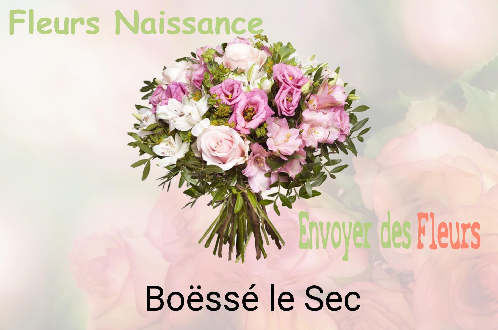 Bouquet de fleurs de naissance livré à Boëssé-le-Sec