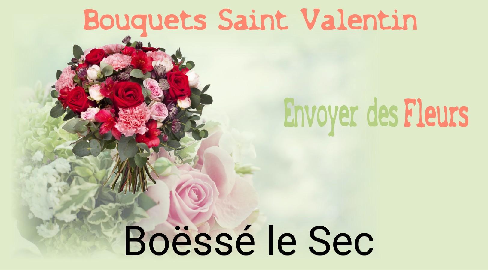 Roses de Saint-Valentin livrées à Boëssé-le-Sec